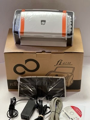 fujitsu  (1148 Sold) Full Package in Box  fi-6130 Scanner (Yellowing Casing) - Image 1 of 4