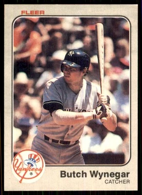 1983 Fleer #399 Butch Wynegar New York Yankees - Image 1 of 2