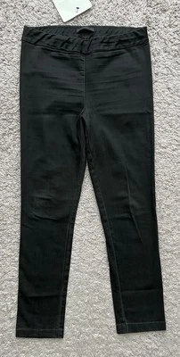 The Row Pull On Pants Women's Size Small Black Denim Stretch - Image 1 of 4