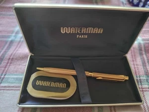 penna a sfera waterman placcata oro - Picture 1 of 2