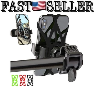 Mongoora Bike & Motorcycle Phone Mount 3 Silicone Bands (Black, Red, Green) - Picture 1 of 10