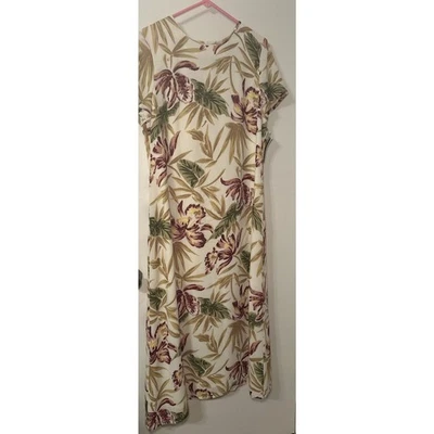 Maxi Vestido Floral Manga Corta Jennifer Moore Talla 12 Foto 1 de 4