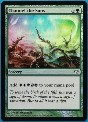 Channel the Suns FOIL Fifth Dawn NM Green Uncommon CARD (507066) ABUGames - Image 1 of 2