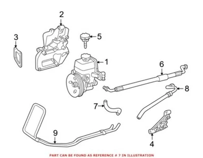 Nuevo tubo de manguera de retorno superior genuino Mercedes-Benz SLK230 OE 1709970482 Foto 1 de 4