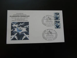 aviation Frankfurt airport coil stamps FDC Germany 1989 - Picture 1 of 1