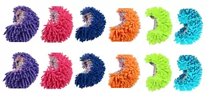 12Pcs (6 Pairs) Dust Floor Cleaning Slippers Shoes Mop House Clean Shoe Cover Mu - Picture 1 of 5