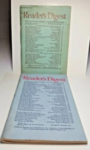 Vintage Readers Digest Lot 2 July & November 1947 Capone Manhattan Project - Picture 1 of 6