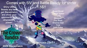 Pokemon Sword And Shield Shiny Blacephalon 6IV Battle Ready Fast Delivery - Picture 1 of 6