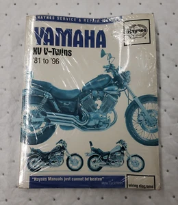 HAYNES MANUAL YAMAHA XV V-TWINS 1981 TO 1996 535 cc - 1100 VERAGO SERVICE REPAIR - Imagen 1 de 5