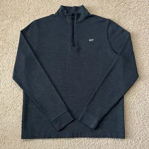 Vineyard Vines Boys 1/4 Zip Pullover Gray Top Size XL 18 - Picture 1 of 4