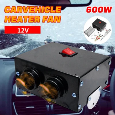 Ventilador Calentador de Aire Descongelador Descongelador Parabrisas Eléctrico 600W Foto 1 de 4
