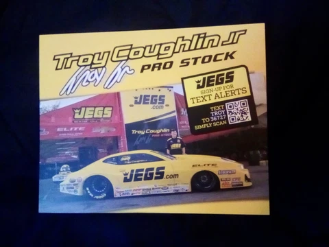 2021TROY COUGHLIN JR. JEGS PRO STOCK NHRA POSTCARD Cover