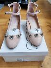 Topshop Pink Suede Court Shoes-size 6 