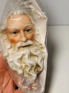 Porcelain Santa Head And Hands Crafting Realistic 3.5” Hand painted Xmas Doll - Picture 1 of 6