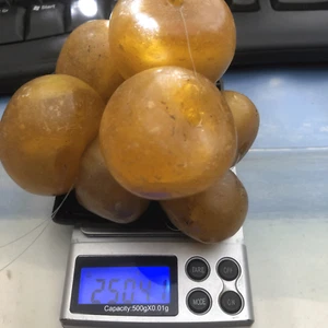 8x Bernstein Steine, 4,7x4x3,1 cm bis 3,4x2,85x2,5 cm►Nepal Amber, 250,41 g - Bild 1 von 3