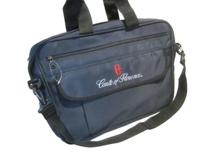 CONTE of FLORENCE blue computer brief case bag NWOT - Picture 1 of 4