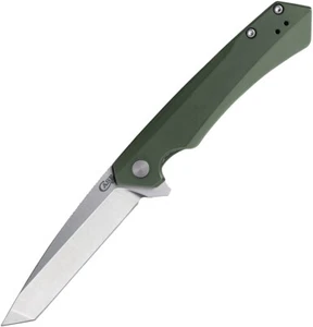 Case Cutlery Kinzua Pocket Knife Framelock OD Green Aluminum Folding S35VN 64671 - Picture 1 of 3