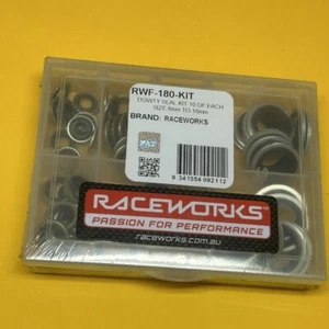 Raceworks RWF-180-KIT 8, 10, 12, 14, 16, 18, 20mm Dowty seal crush washers x 70 - Picture 1 of 4