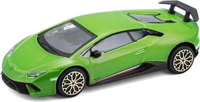 LAMBORGHINI HURACAN PERFORMANTE Verde 1:43 - Bburago - Die Cast Metal + NATALE - Immagine 1 di 3