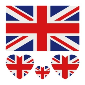 12x Unisex Union Jack England Flag Patriotic Temporary Tattoos 6cm UK Seller - Picture 1 of 9