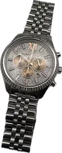 Michael Kors MK8515 Crystal Pave Dial Stainless Steel Analog Women's Watch - Picture 1 of 12