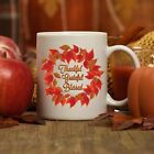 Thankful Grateful Blessed Mug Thanksgiving Cups Thanksgiving Mug With Fall Wreat