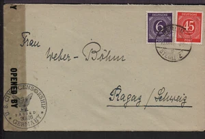 ✔️ GERMANY WWII ALLIED OCCUPATION ZONE RARE COVER CENSORSHIP - Picture 1 of 1