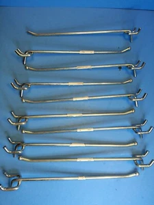 Lot Of 10 x Heavy Duty 8" 8inch 8in Chrome Pegboard Peg Hook - Picture 1 of 2