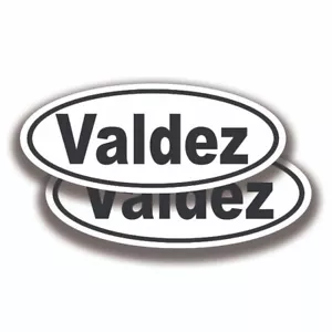 DECALCOMANIE NOME VALDEZ 2 Adesivi Bogo Auto Camion Paracolpi Finestra - Foto 1 di 1