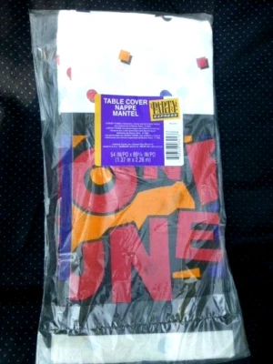 LOONEY TOONES Table Cover Tablecloth 54 x 89 Birthday Party NEW IN WRAP - Image 1 of 4