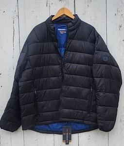 Hawke & CO COAT PUFFER JACKET Black Featherless Fill Men Sz XXL NEW - Picture 1 of 8