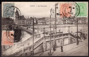 128 POSTAL BBÉLGICA A CHILE - LIEGE - 1922 BRUSELAS - MOLINA - Imagen 1 de 2