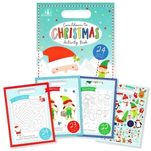 Kids Christmas Activity Colouring Book Children Stocking Filler Gift 192 Pages - Picture 1 of 1