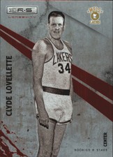 2010-11 Rookies and Stars Longevity Ruby Lakers Card #110 Clyde Lovellette /250