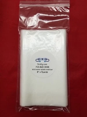 Vilene, WSS 8" x 5 yards Water Soluble Stabilizer Backing, lace embroidery