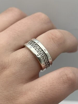 Thomas Sabo 925 sterling silver two Rows white cubic zirconia Ring  - Image 1 of 4