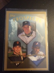 1999 Topps Gabe Kapler - Armando Rios - Fernando Seguignol Rookie Card #432 Mint