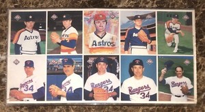 1993 Mother’s Cookies Nolan Ryan Farewell Set of 10 Uncut Trading Cards Cased
