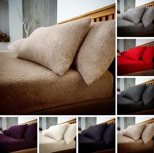 Spannbettlaken Teddyfleece oder Kissenbezug für Bettwäsche weich und kuschelig - Bild 1 von 24