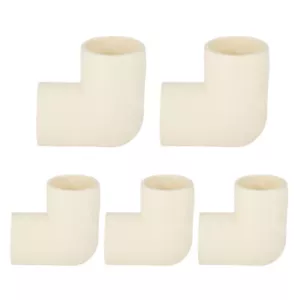 Paquete de 5 enchufes deslizantes EFIELD 3/4" x 3/4" codo deslizante 90°, accesorios CTS CPVC - Imagen 1 de 6