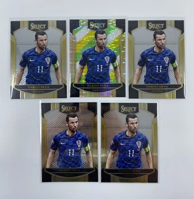 2016-17 Panini Select Soccer Darijo Srna Tri-Color Prizm x 5 Croatia - Image 1 of 2