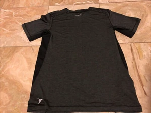 Old Navy Boy’s Dark Gray Polyester Active Tee T-Shirt Size L (10-12) Worn Once - Picture 1 of 2
