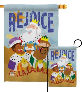 Fa La Rejoice Belén 3 Reyes Regalo Religión Santo Jardín Casa Patio Bandera - Imagen 1 de 13