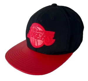 Los Angeles Lakers Mitchell & Ness Snapback Mütze Cap NBA schwarz rot glatt !LESEN! - Bild 1 von 11