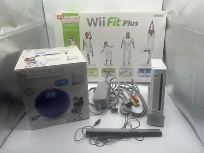 Nintendo Wii Fit Plus Balance Board In Box, Game Console, Bowling Ball 2009 - Image 1 of 4