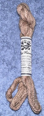 Res Naturae Yarns 100% Merino Wool Crewel Tapestry Yarn Brown Hand Dyed - Image 1 of 3