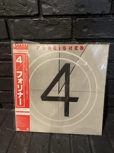 FOREIGNER 4 ATLANTIC P-10981A with OBI Japan Import VINYL LP EX Vinyl-VG+ Sleeve - Picture 1 of 8