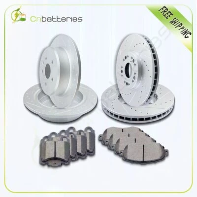 Front & Rear Brake Rotors + Ceramic Brake Pads For Lexus GS300 GS400 Brakes Kit - Image 1 of 4