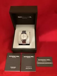 NEW RAYMOND WEIL 4476ST00650 MENS CHRONOGRAPH WITH BOX AND PAPERS - Picture 1 of 5