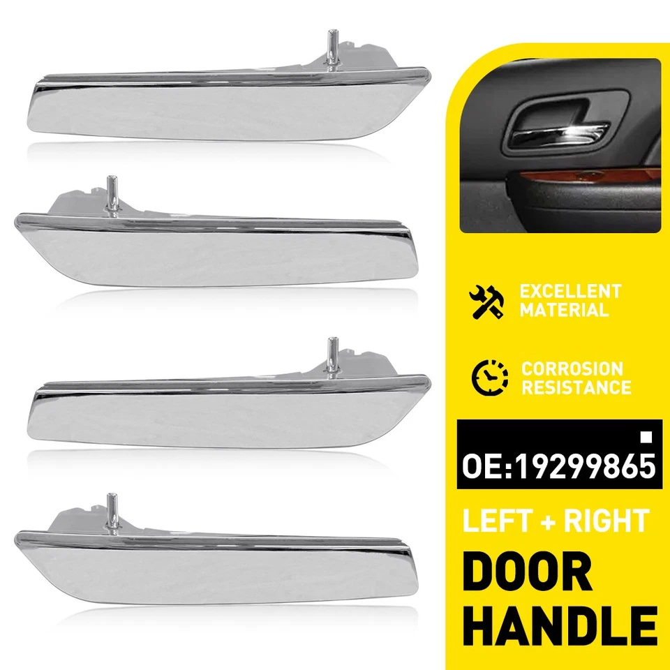 Juego de 4 manijas interiores delanteras traseras izquierda derecha para GMC Yukon 2007-2014 EE. UU. Foto 1 de 4